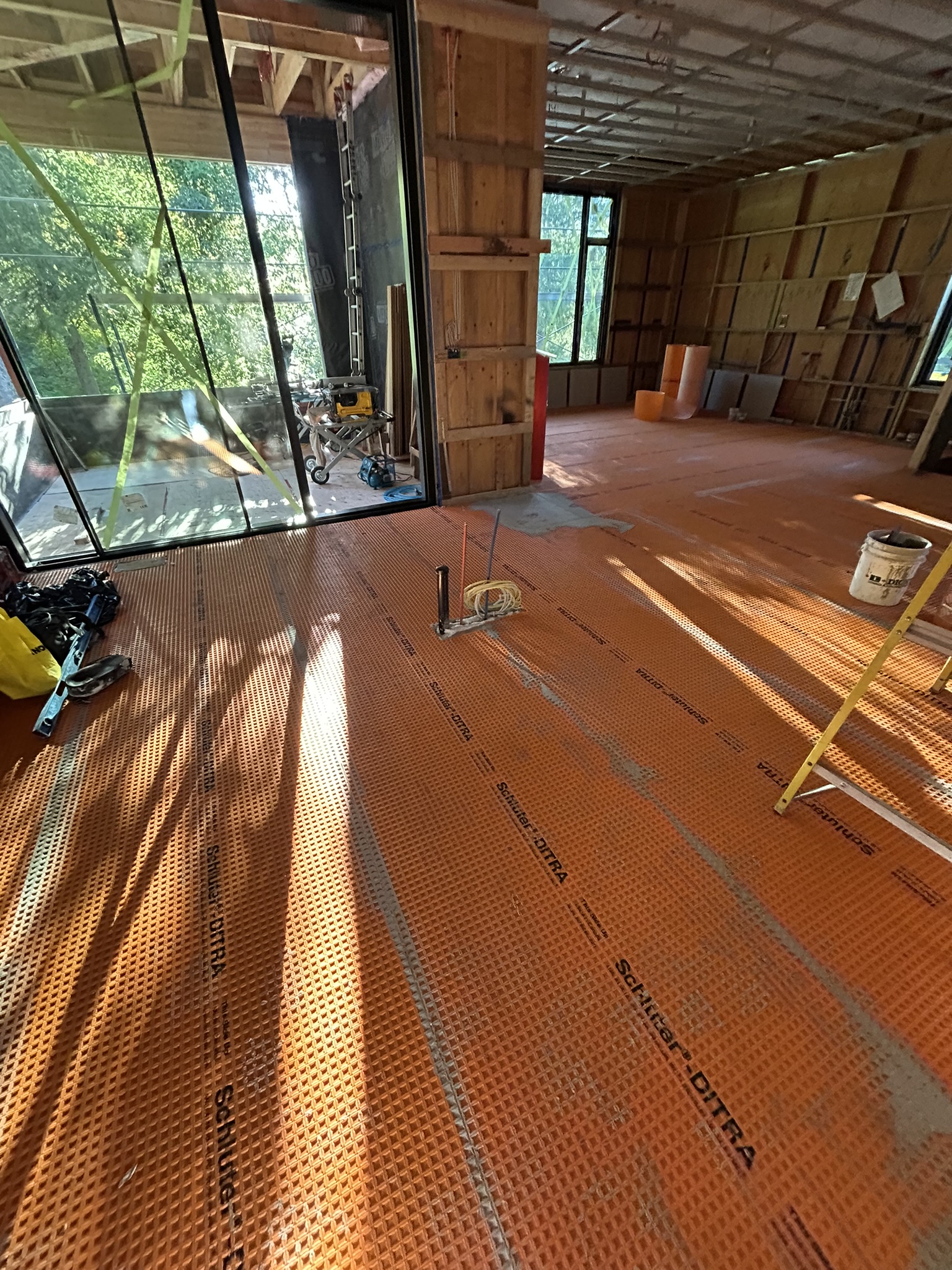 Schluter DITRA large format floor installation